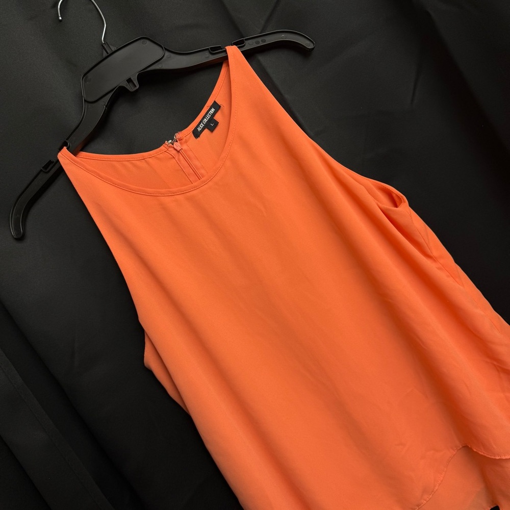 Alice Collection Orange Cami Blouse size Large